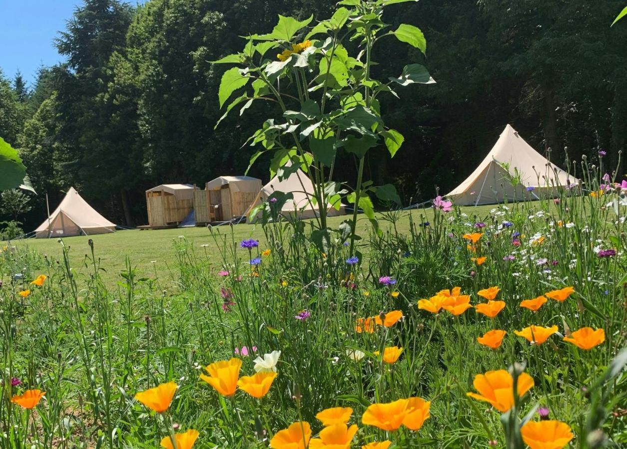 Au Pre Fleuri Eco Glamping Hotel Le Lindois Buitenkant foto