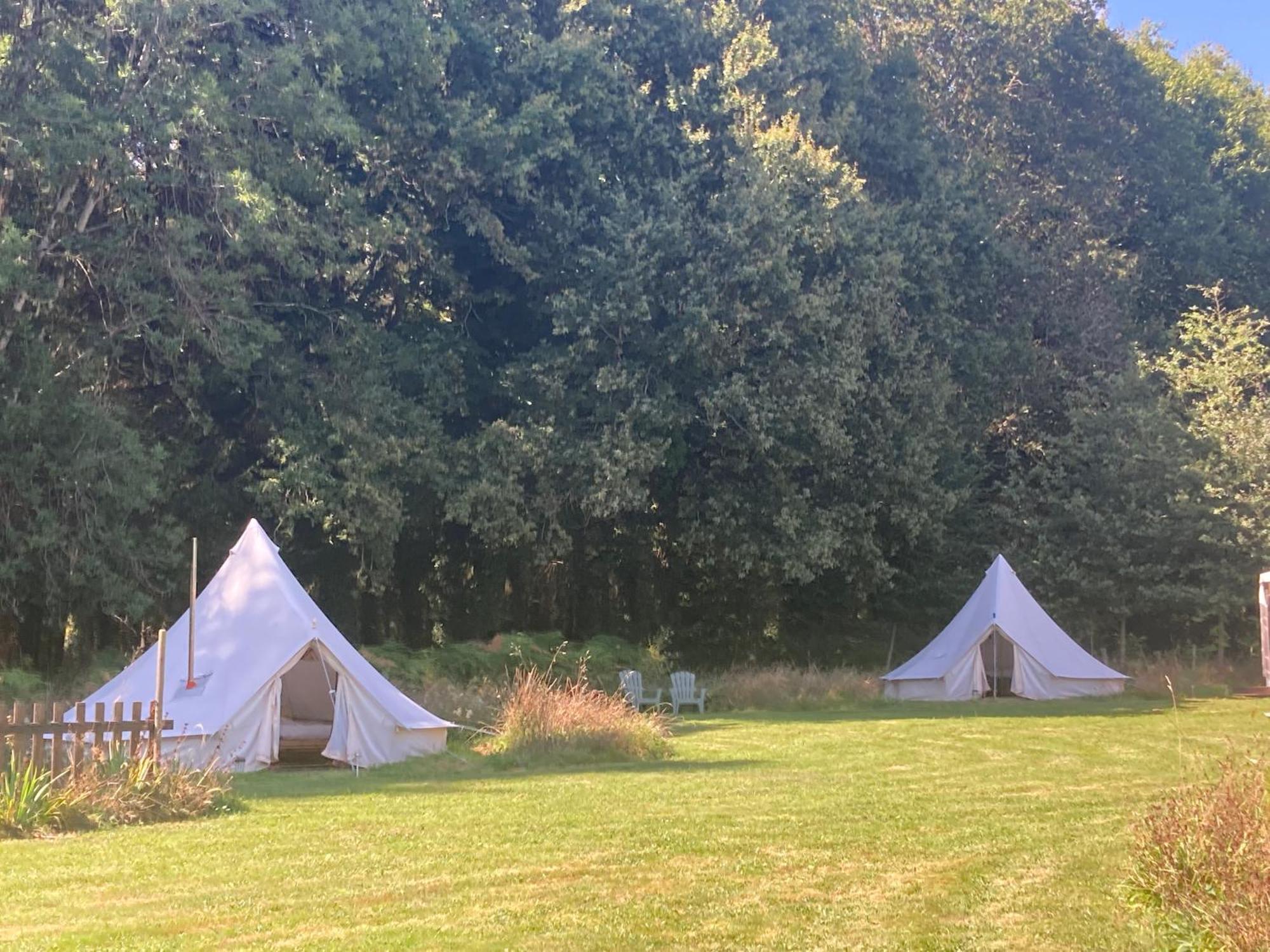 Au Pre Fleuri Eco Glamping Hotel Le Lindois Buitenkant foto